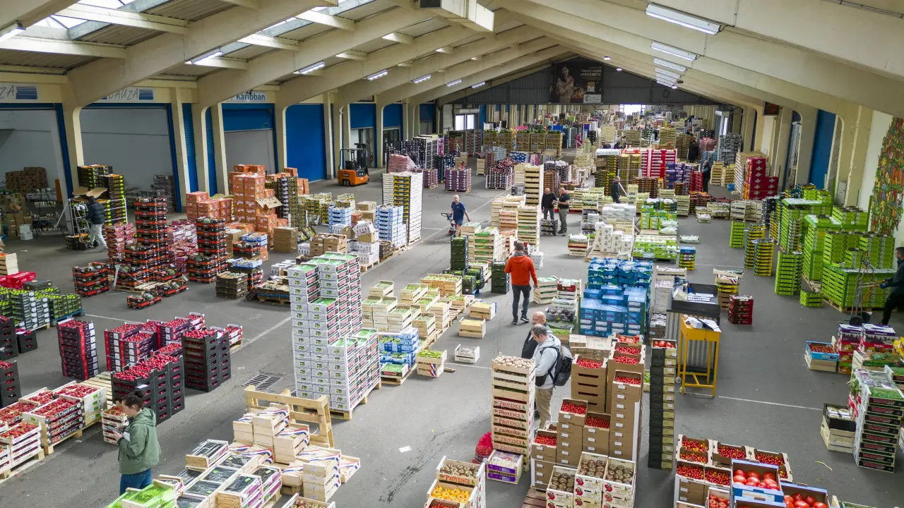 Les halles drone
